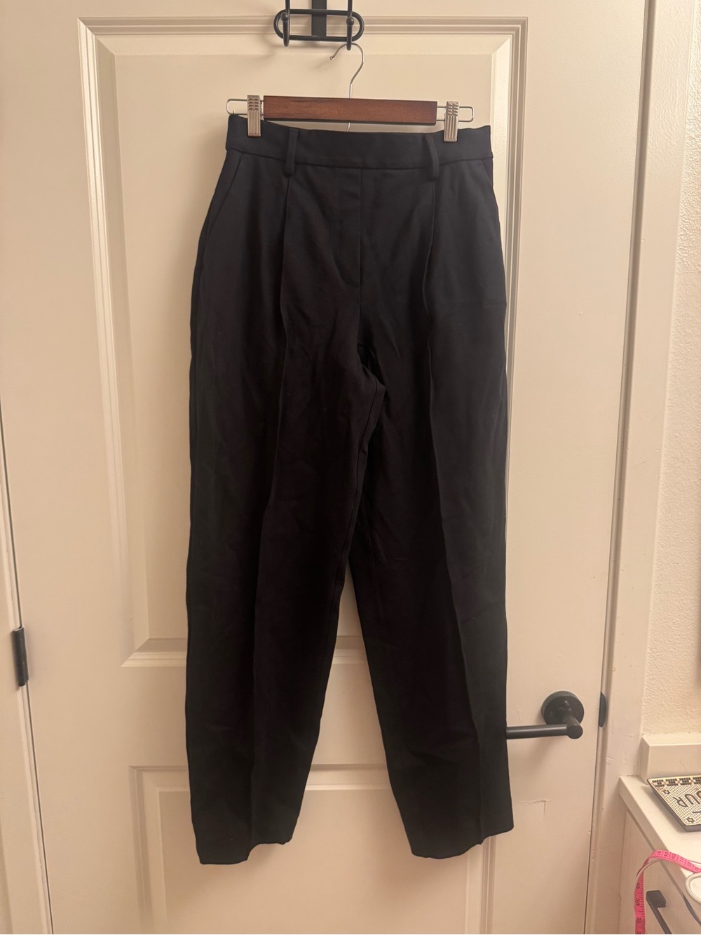 SPANX Black Ponte Barrel Leg Medium Pants
